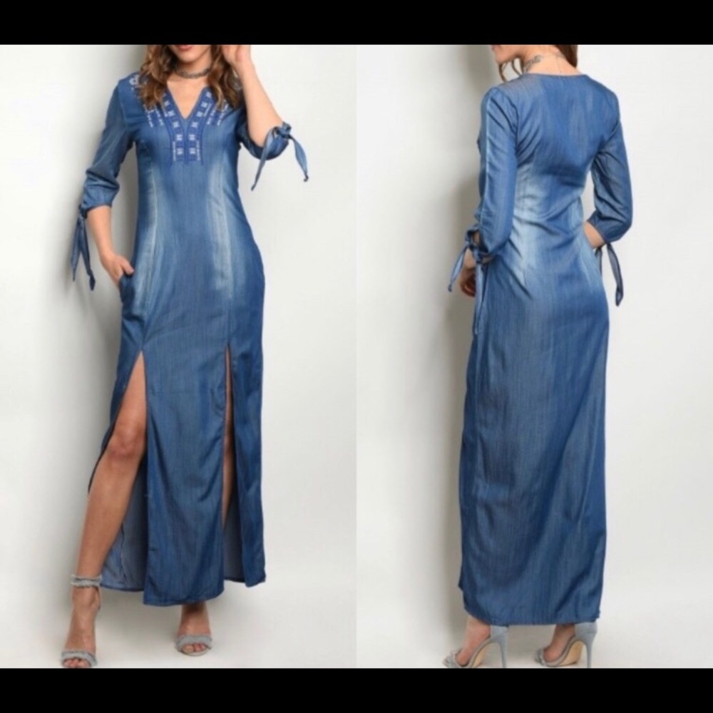 Denim Maxi Dress